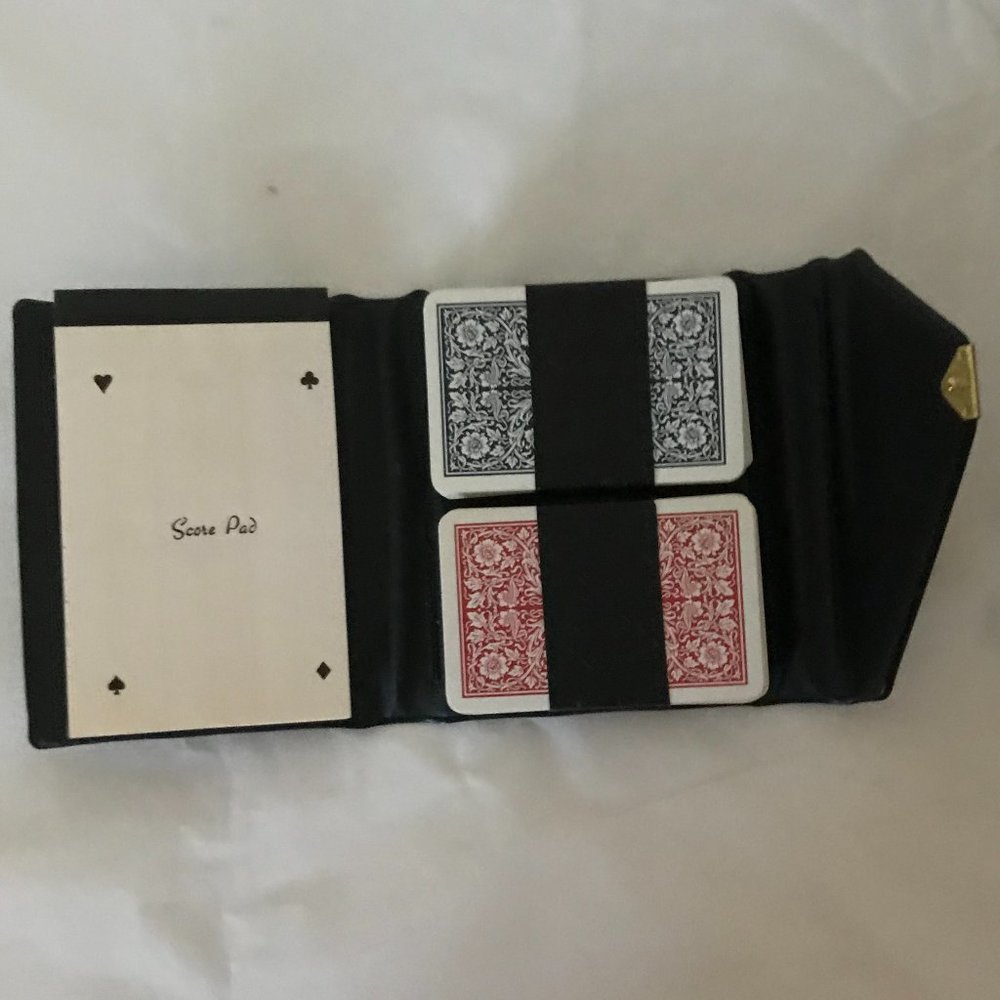 2-deck playing card set with score pad VINTAGE
